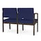 Lesro Lenox 2 Seat Tandem Seating W/ No Center Arm, 43.5 in W 24.5 in L 32 in H LS2101 - alternate 2